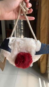 Zara Authentic Mall pull out Original Kids Faux Fur Rudolph Reindeer bagl