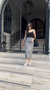 Midi Pencil Skirt กระโปรงเอวสูงทรงสอบ