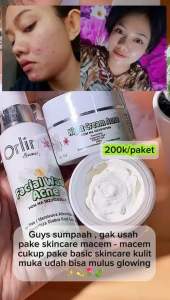 Paket Acne Hemat/bonus Sling phone/Krim Jerawat/skincare BPOM/Orlin Beauty