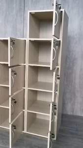 SLK HOME 3Door Storage Box with Lock/Colour Box Cabinet/Cabinet with Locker/Multi-tier Cabinet/Multi-layer Cabinet/Kabinet Colour/Storage Cabinet/Wooden Rack/Multi-purpose Cabinet