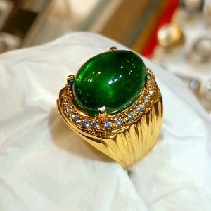 CINCIN BATU ZAMBRUD ZAMBAI MEWAH SIAP PAKAI