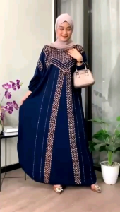 Gamis Kaftan Lebaran Terbaru Mewah