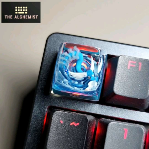 [SG READY STOCK] Dragonair KeyCap | Pokémon Keycap for Mechanical Keyboard Customized Resin Hand-made Translucent Keycap
