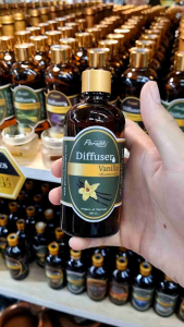 Diffuser น้ำมันหอมระเหย 🌼 กลิ่นดอกวนิลา Vanilla + แถมฟรี!! ชุดก้านไม้หอมเสียบ 1 ชุด