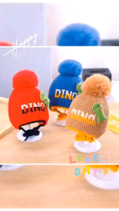 ⛔Pro🔥ลดแหลก..หมวกไหมพรมเด็กผูกคาง ไดโนเสาร์ ขนาด 2เดือน-2ปี หมวกกันหนาวน่ารัก