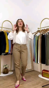 CELANA CHINOS WANITA  |  Chino Pants Slimfit Cewek Bahan Katun Combad Tebal Strech Melar Jumbo - Celana Kuliah Kerja Wanita - Pensil Panta Cotton Twill Combad