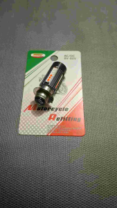 Lampu Depan Utama H6 AC DC Lasergun Hi Low Senja 3D Biru Merah LED 24