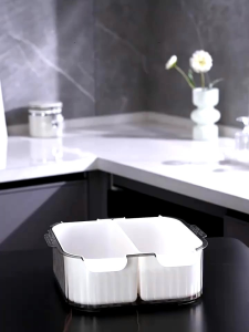 Keranjang Tempat Buah Sayur / Wadah Tempat Cuci Buah Sayur Dengan Tirisan Double Layer