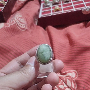 Cincin Akik Mewah Berkelas Batu Giok Air