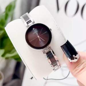ĐỒNG HỒ NỮ CHÍNH HÃNG Citizen EX1538-50E Eco-Drive Black Dial Silver Stainless Steel For Women Watch