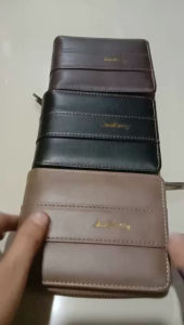 DOMPET UANG ZIPPER TEBAL BAELLERRY D9252 BAHAN SINTETIS LEMBUT MUAT BANYAK KARTU