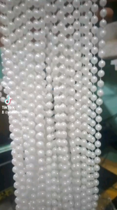 Dây chuỗi hạt ng.ọc trai trang trí tiệc cưới - tráp cưới hỏi  trang trí rư.ợu vang