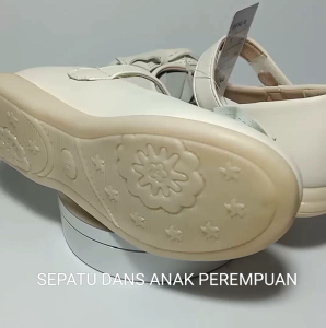 Sepatu Flat Dans Anak Perempuan Original Dan Sepatu Pantofel Putih 31-35 (SD)