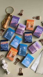 50pcs Stiker Kertas Seri Waktu Gaya Vintage story series sticker vintage retro kawai diy journaling scrapbook aesthetic deco stiker lucu Scrapbook Jurnal story series sticker vintage retro kawai diy journaling scrapbook aesthetic deco stiker lucu