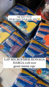 New Packaging Lap Microfiber Honaga Lap Serbaguna 40cm x 40cm