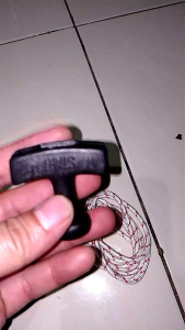 Tarikan Recoil Stater Engkol 3mm & Grip Handle Tali Tarikan Mesin Potong Rumput