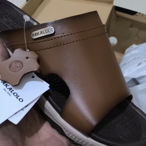 Sandal Kulit Pakalolo Glory-05 Brown Sendal Pria Terbaru