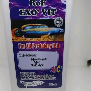 วิตามินรวมสำหรับปลากินเนื้อ RoF Exo Vit: ปลากินเนื้อที่น่ารักและมีประสิทธิภาพ