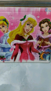 BỘ TRANH XẾP HÌNH RÈN LUYỆN TƯ DUY / BA NÀNG CÔNG CHÚA XINH ĐẸP 2 - 20 MẢNH