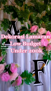 Paket Dekorasi Engagement & Wedding Kompak Tinggal Pasang