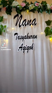 dijual paket dekorasi aqiqah/khitan/akad/engagement/dll