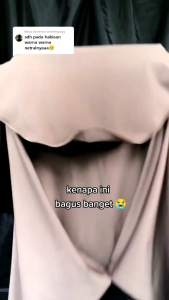 HIJAB/JILBAB SEGITIGA SERTA INSTAN JERSEY JOYA