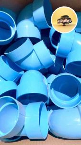 ข้องอ 3 นิ้ว 90 องศา พีวีซีสีฟ้า บาง สำหรับสวมท่อ 3 นิ้ว ราคาส่ง จากโรงงาน