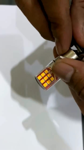 (BISA COD)LED SEN ATRET 12 VOLT JELLY KAKI 1 KEDIP STROBO MOBIL