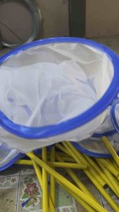 กระชอนตักไรแดง ด้าม PVC มีแบบกลมและเหลี่ยมหรือสวิงจับนก จับแมลง ผ้าเนื้อดีดี