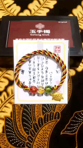 Gelang Tridatu Batu Giok Aura Rejeki & Kura-Kura Asli