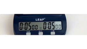 Leap chess clock timer PQ9923 upgraded Bigger screen with move counter basic chess timer with bonus and delay.