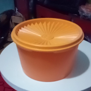 TUPPERWARE MIDI UK 1LITER  ORANGE ORIGINAL