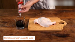 INJEKSI INJEKTOR SUNTIK BUMBU MARINASI MASAKAN KE DAGING AYAM SAPI AGAR LEBIH MERESAP SPICY BBQ MEAT SEASONING INJECTOR 30ML