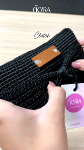 Dompet rajut ALMA CLUTCH Pouch (20 X 11)