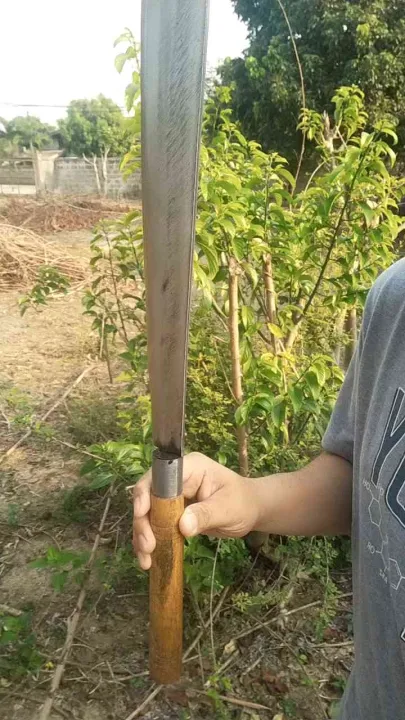 มีดตัดกิ่งไม้ปลายตัด เหล็กแหนบ ใบมีดยาว 30 ซม.