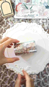 Fairy Lights Journal - READY STOCK/ art journaling/ scrapbook deco/ PeipeiStudio: Morning Star girls PET tape with raised shell effect