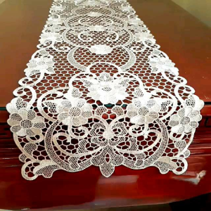 Taplak Meja Tamu Mewah Renda - Table Runner Panjang Mewah 180 Cm