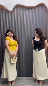 Set Bigsize 50-90KG Dễ Thương Thanh Lịch Phom Che Khuyết Điểm Đi Làm Đi TiệcĐi Chơi- Set Kaki Mềm AK30 -Ú Xinh Store