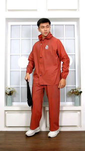 Raincoat Jas Hujan Pria Wanita Terbaik Anti Rembes By ALTOS Mocca