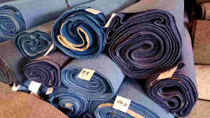 KARPET BUANA || KARPET BABUT || KONDISI 90 % BAGUS | MURAH | BIRU MUDA | ECER DAN GROSIR