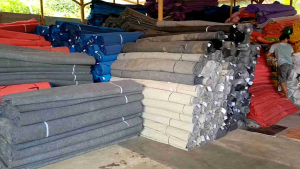 KARPET BUANA || KARPET BABUT SEKALI PAKAI || KONDISI 90 % BAGUS | MURAH | COKLAT | ECER DAN GROSIR