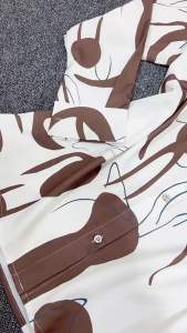 Kemeja silk motif korean cantik terbaru 656 / pakaian atasan wanita dewasa simpel elegan terlaris