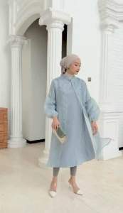 KHAVE TUNIK ORGANZA WANITA TERBARU PREMIUM