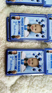 Ref Magnet 100pcs with Glossy Laminated Top Design For Souvenir Giveaway Gift Baby Boss