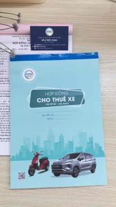 Hợp đồng cho thuê xe khổ a4 - 2 liên - 50 bộ/cuốn