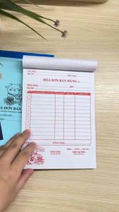 Hóa đơn bán lẻ 1 liên A5 (15x20cm) 100 tờ/quyển