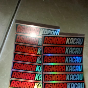 STIKER ASMARA KACAU ISI 20 PCS BAHAN HOKOGRAM
