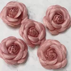 Hoa trà dạ 4cm - 6cm Hoa làm phụ kiện cài áo kẹp tóc  gắn Giày …