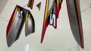 Bộ tem Wave S100 màu đỏ hàng nhập Thái Lan chất lượng cao dành trang trí riêng cho dòng xe này tem in lụa màu sắc rất đẹp và bền giá bán cực tốt bán lẻ như bán sỉ