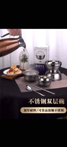 DOUBLE-INSULATED stainless steel bowl rice bowl MAKAPAL 11.5cm/12CM/13CM/14CM/